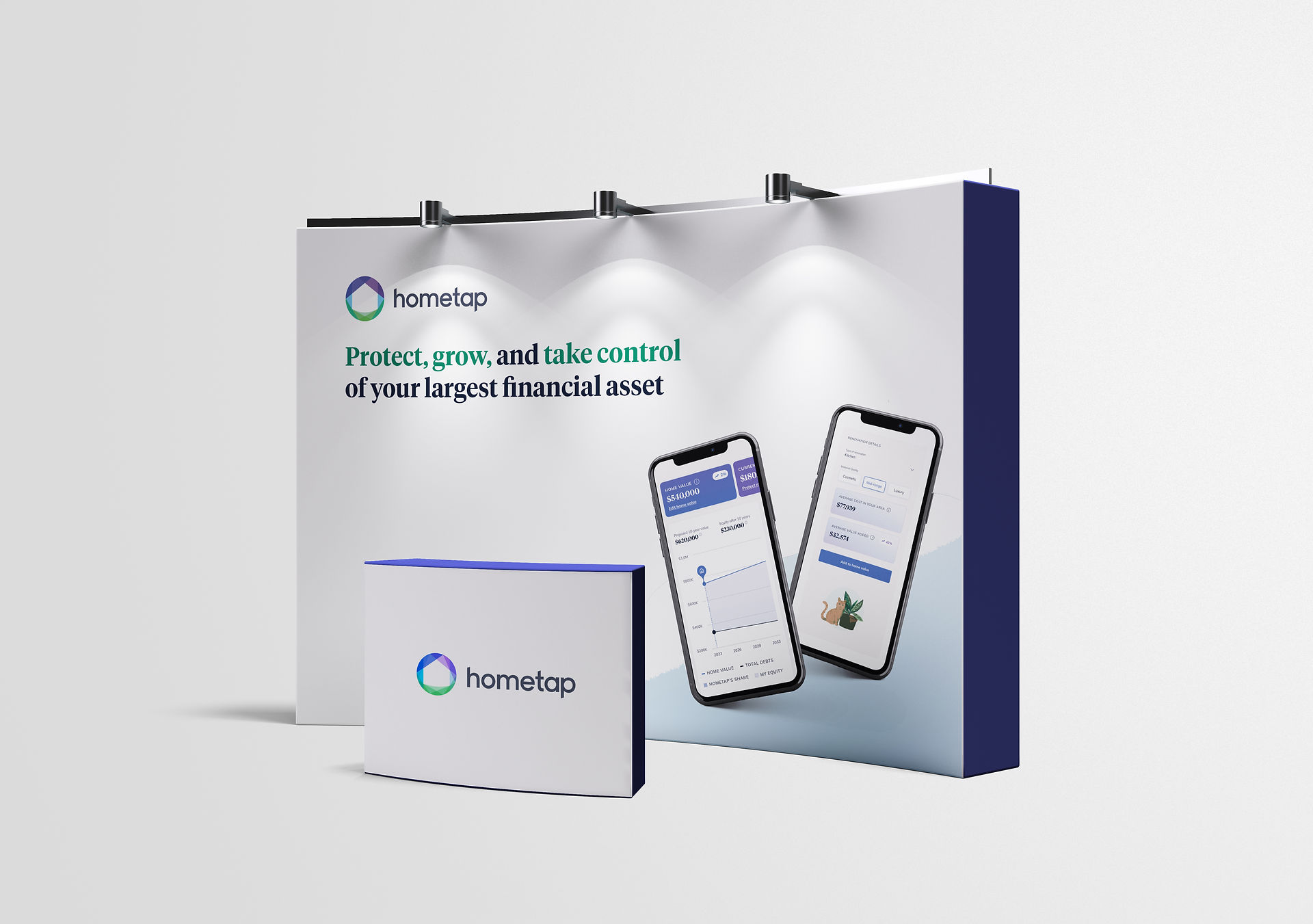 Hometap conference exhibition booth design